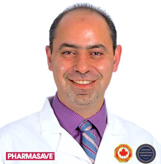 Pharmacist Raed Darras. Ultra Care Commmpounding Phramacy, Pharmasave, in Ottawa,